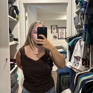 Express Brown Tank Top